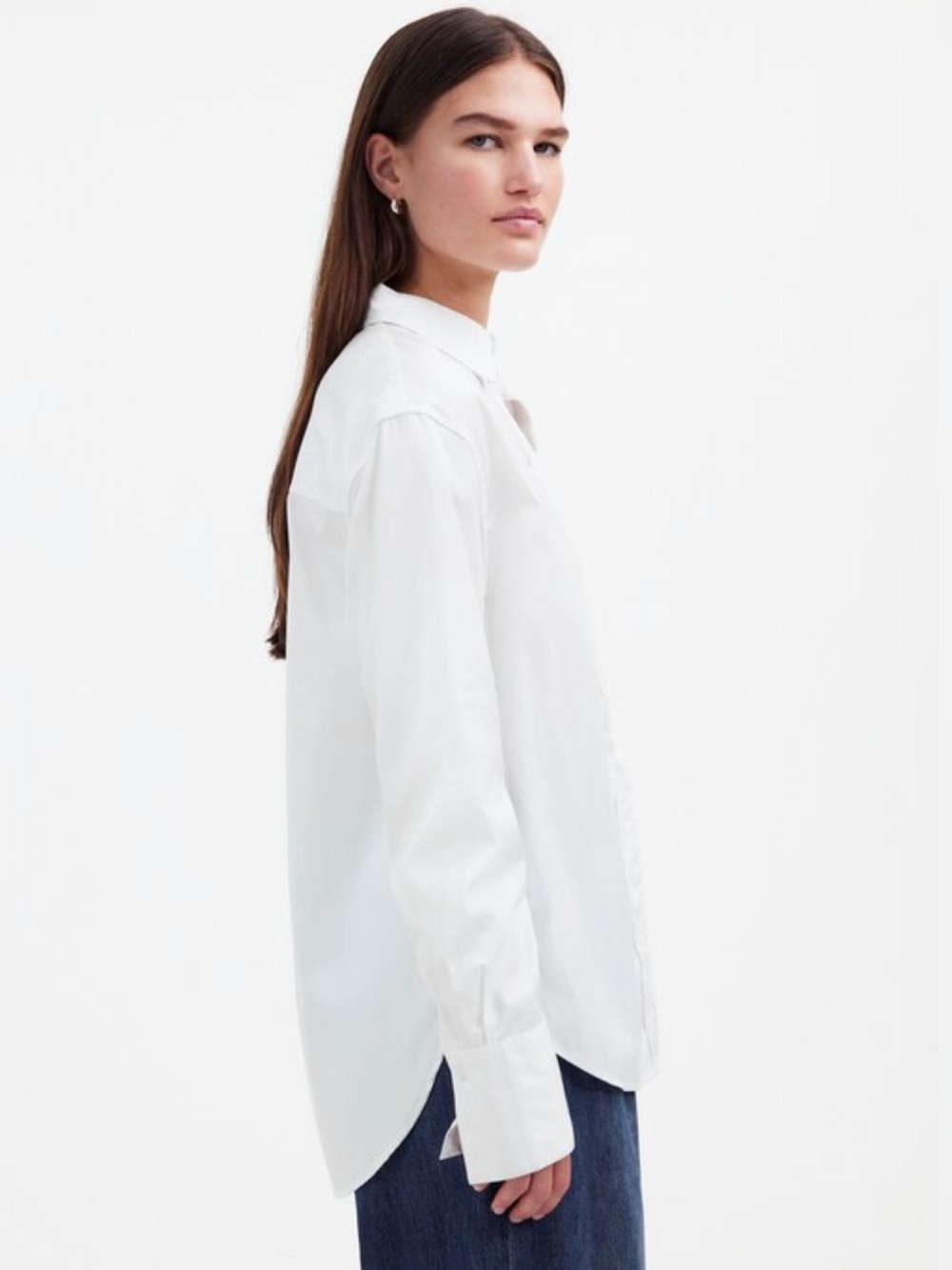 Madewell Relaxed Button-Up Shirt - White - Picture 3 of 8